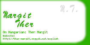 margit ther business card